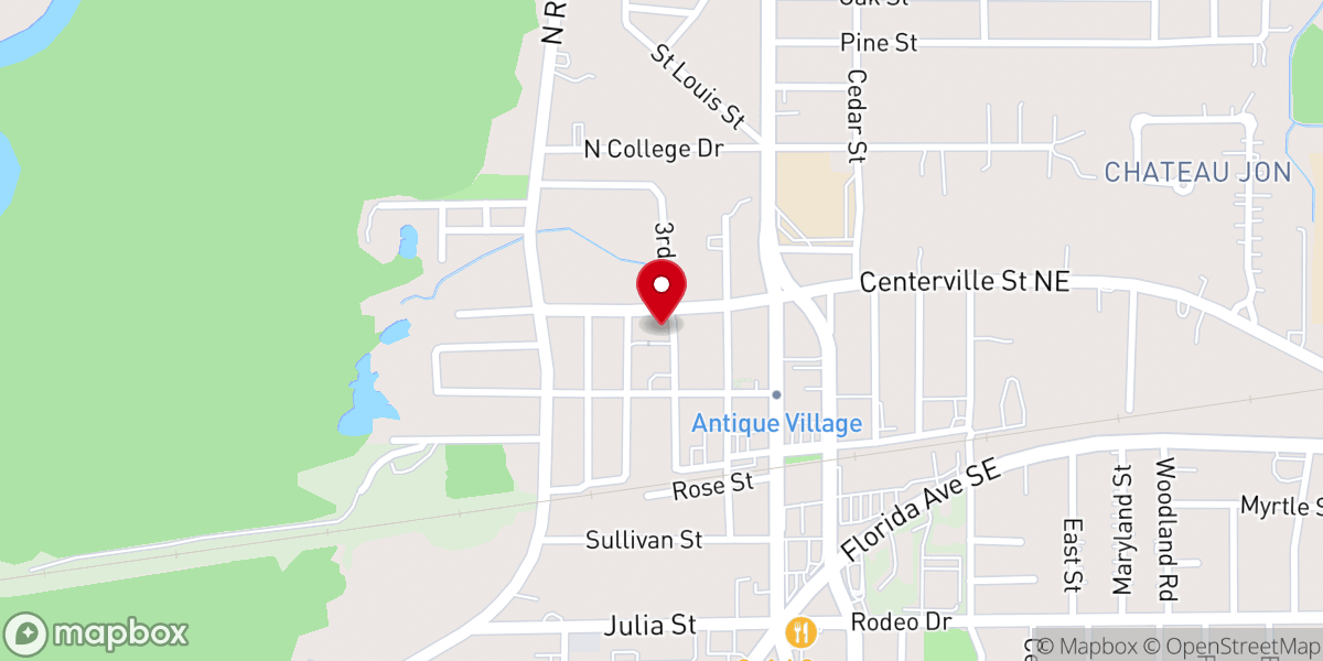 Map showing location of First United Methodist Church of Denham Springs