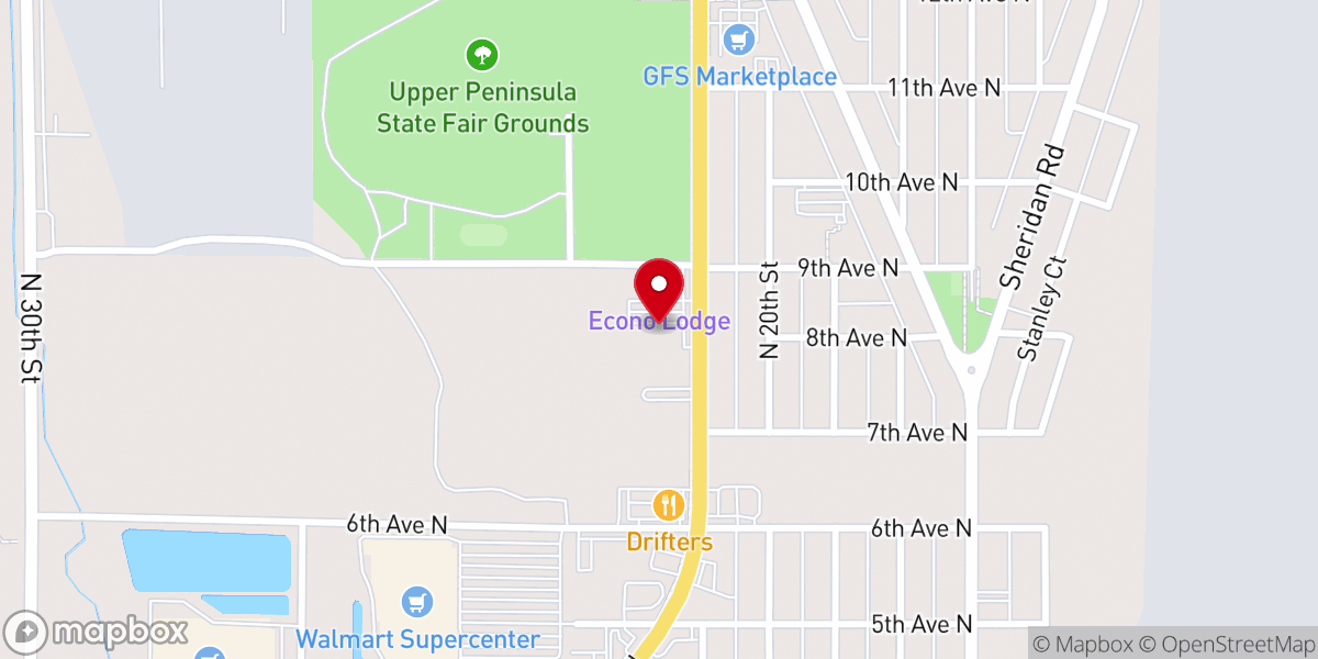 Map showing location of Joy Lutheran Church nalc