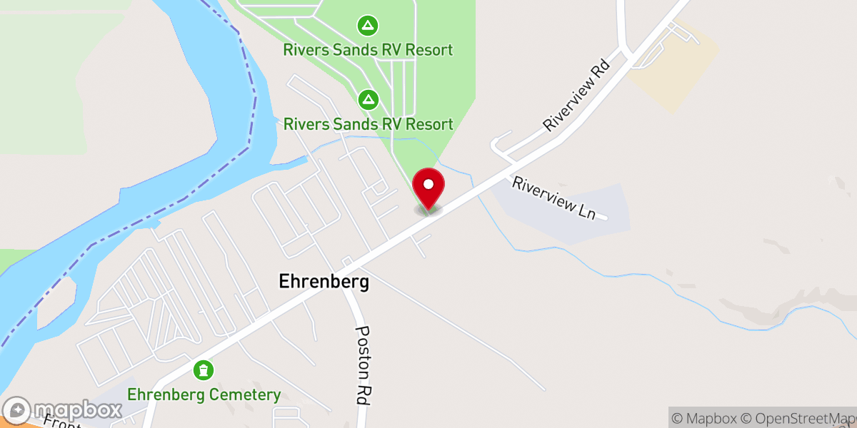 Map showing location of Ehrenberg/River Sands KOA Holiday
