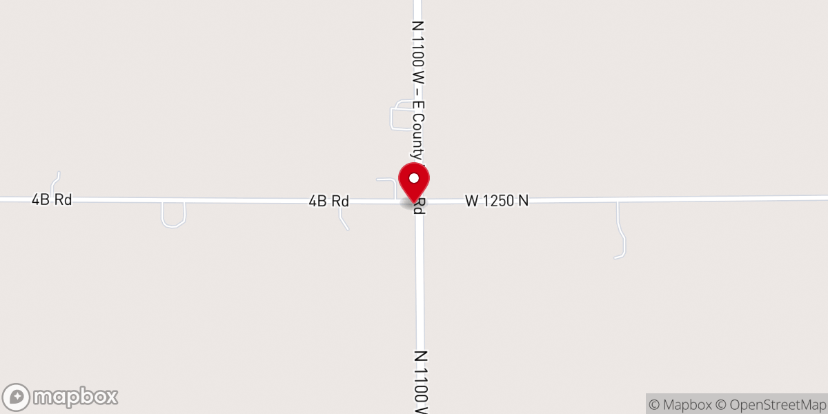 Map showing location of Ebenezer County Line Church