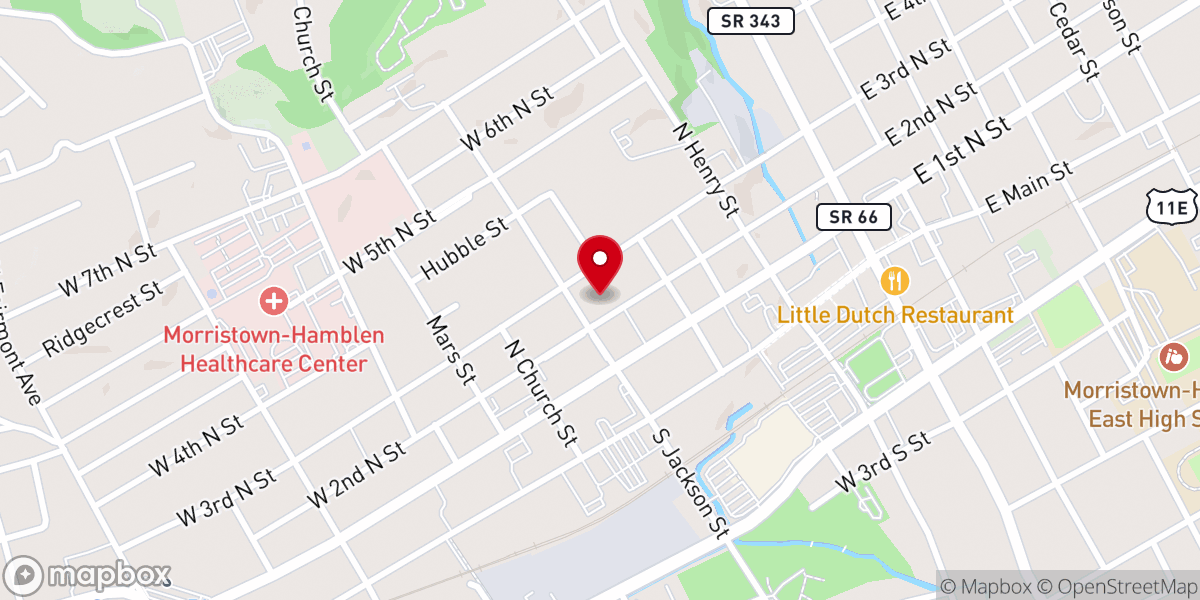 Map showing location of Lakeway Presbyterian Church