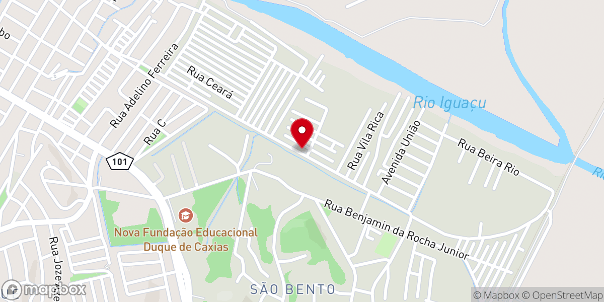 Map showing location of Igreja Católica São Pedro São Paulo