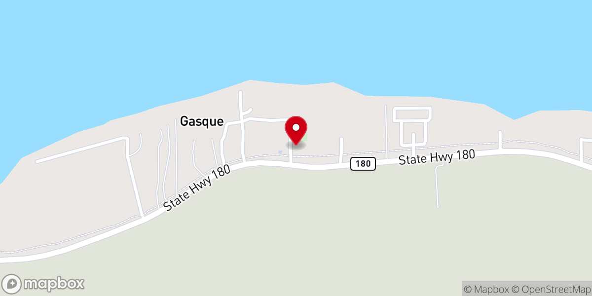 Map showing location of Shell Banks Baptist Church