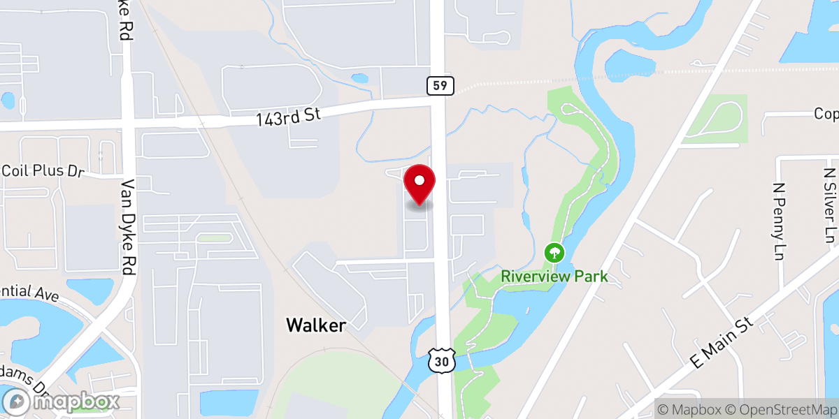 Map showing location of Crosswinds Church