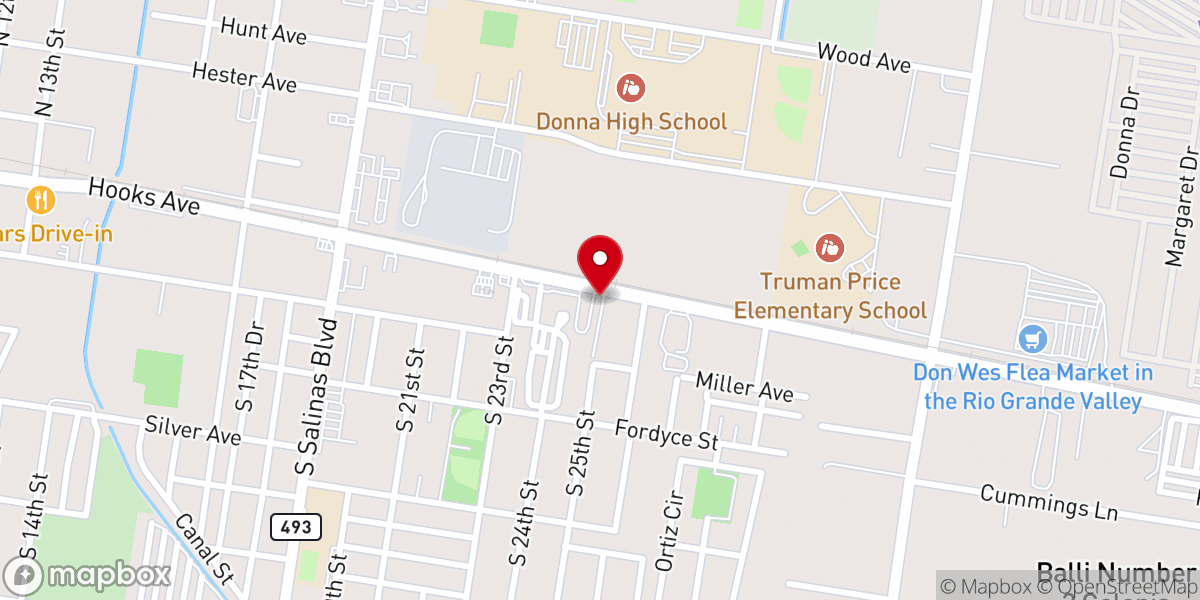 Map showing location of Second Donna Apostolic Church