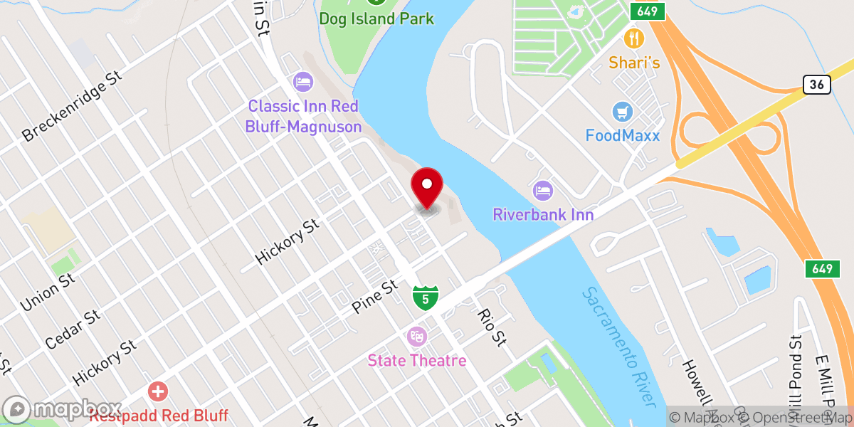 Map showing location of Parish Health and Wellness (PHW)