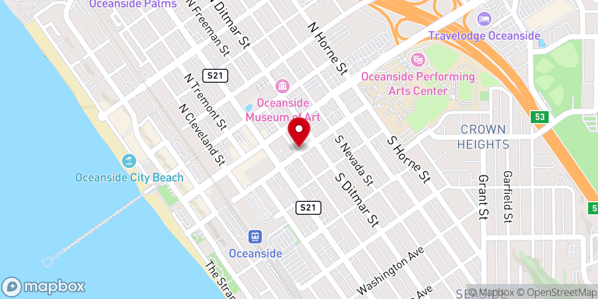 Map showing location of Grace Vineyard Christian Fellowship