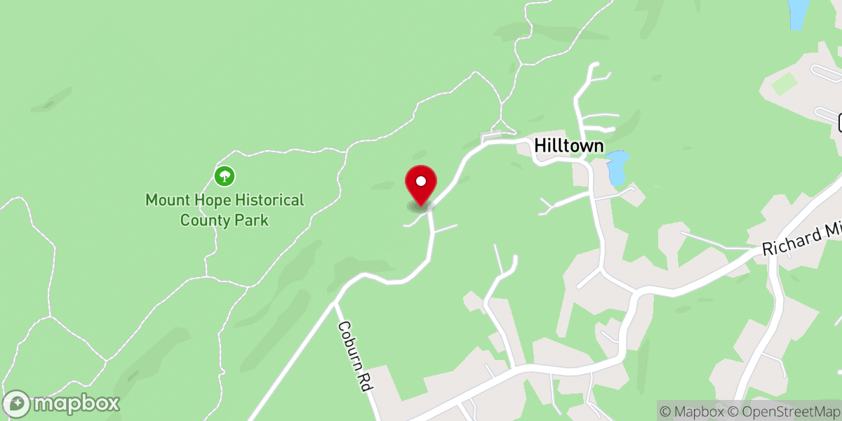 Map showing location of Teabo United Methodist Church