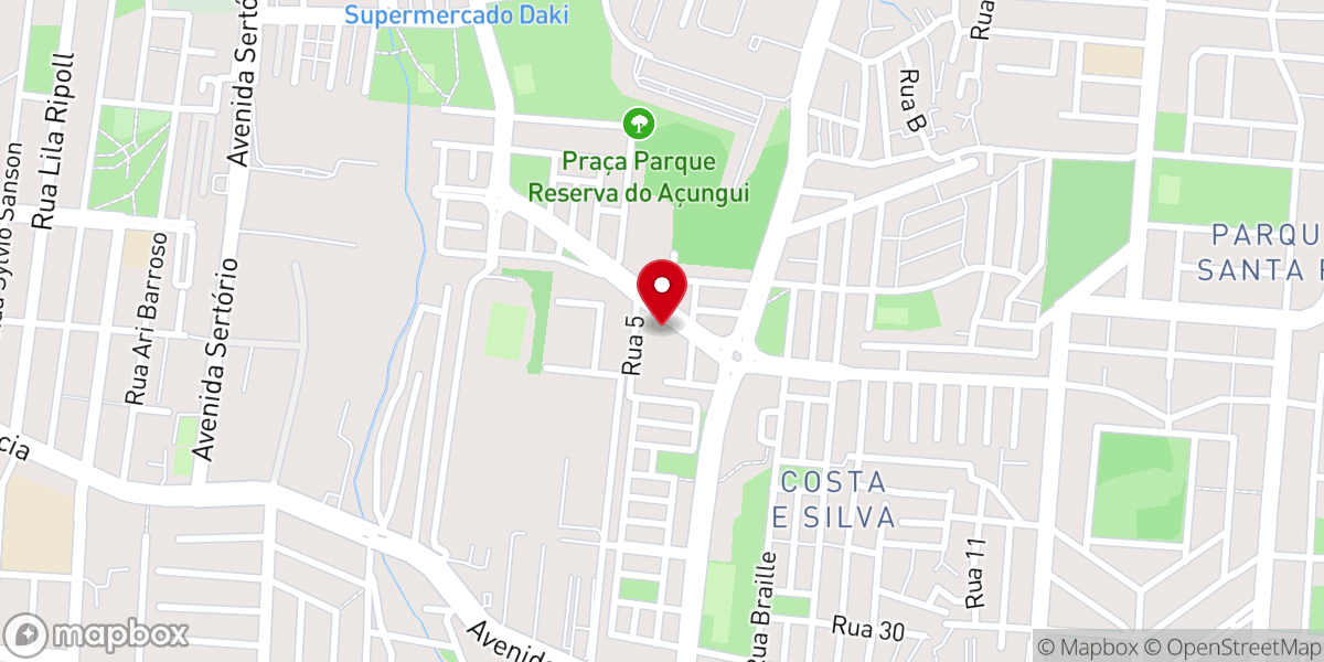 Map showing location of Igreja Católica Santa Rita de Cássia