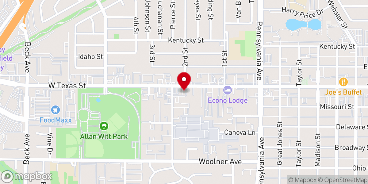 Map showing location of Iglesia pentecostal Jesús el buen pastor