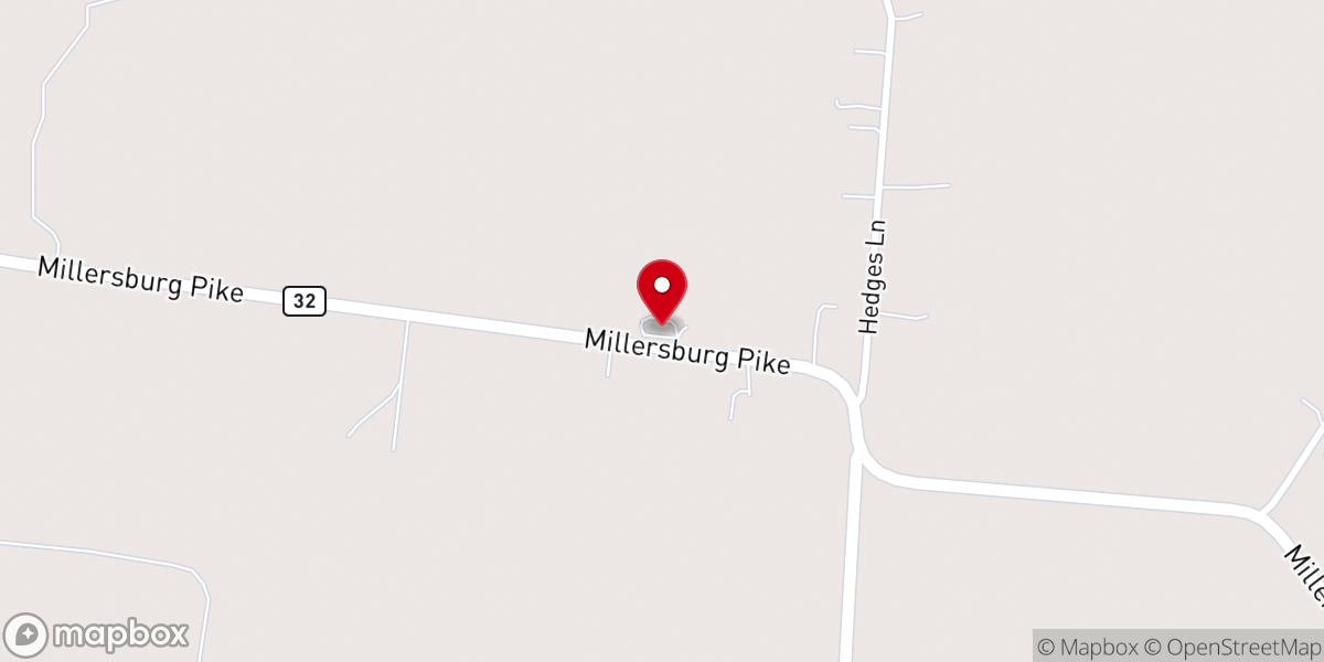 Map showing location of Christian Faith Center