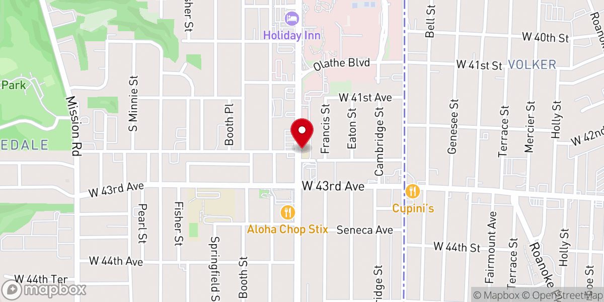 Map showing location of Our Saviour Lutheran Church