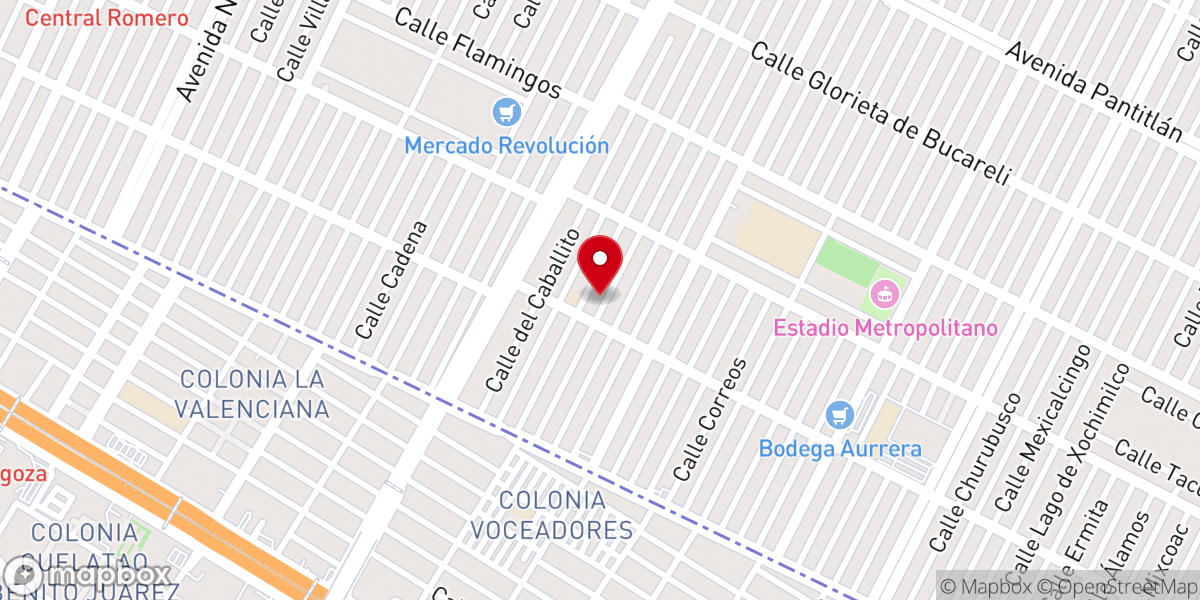 Map showing location of Iglesia de Dios Iom shvii A. R.
