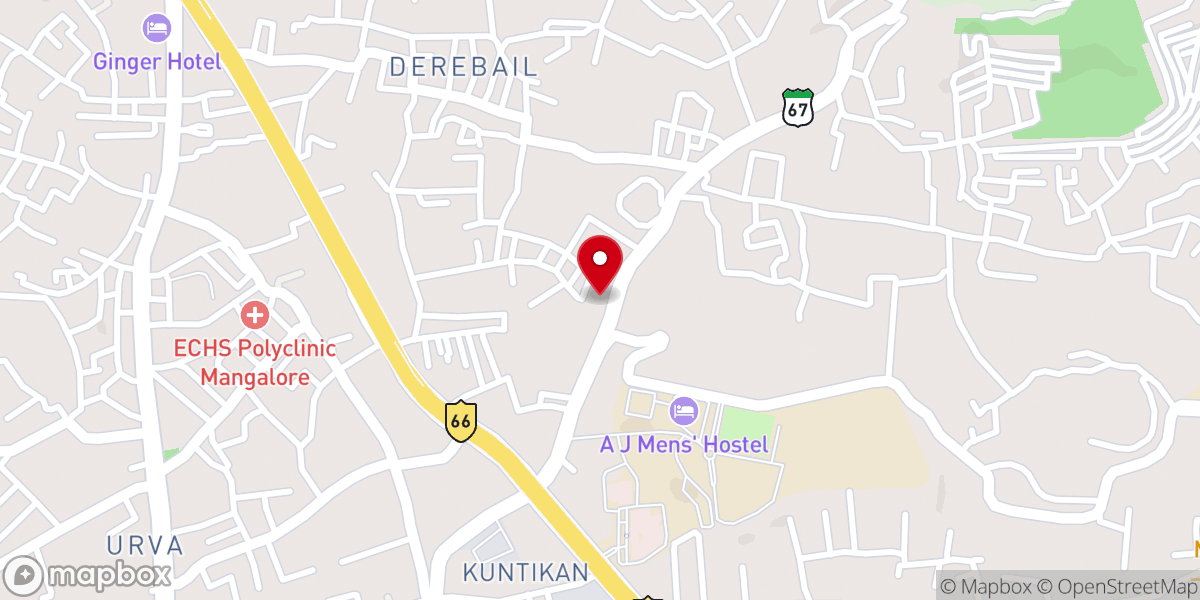 Map showing location of Most Holy Redeemer Church Mangaluru