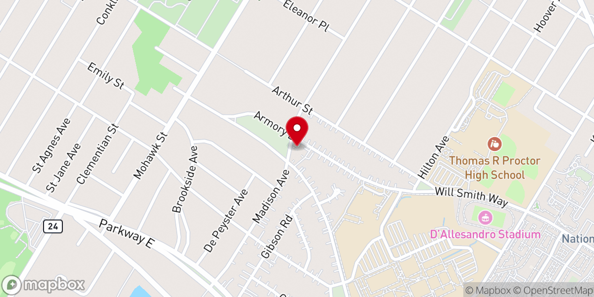 Map showing location of St. Basil Greek Melkite Catholic Church
