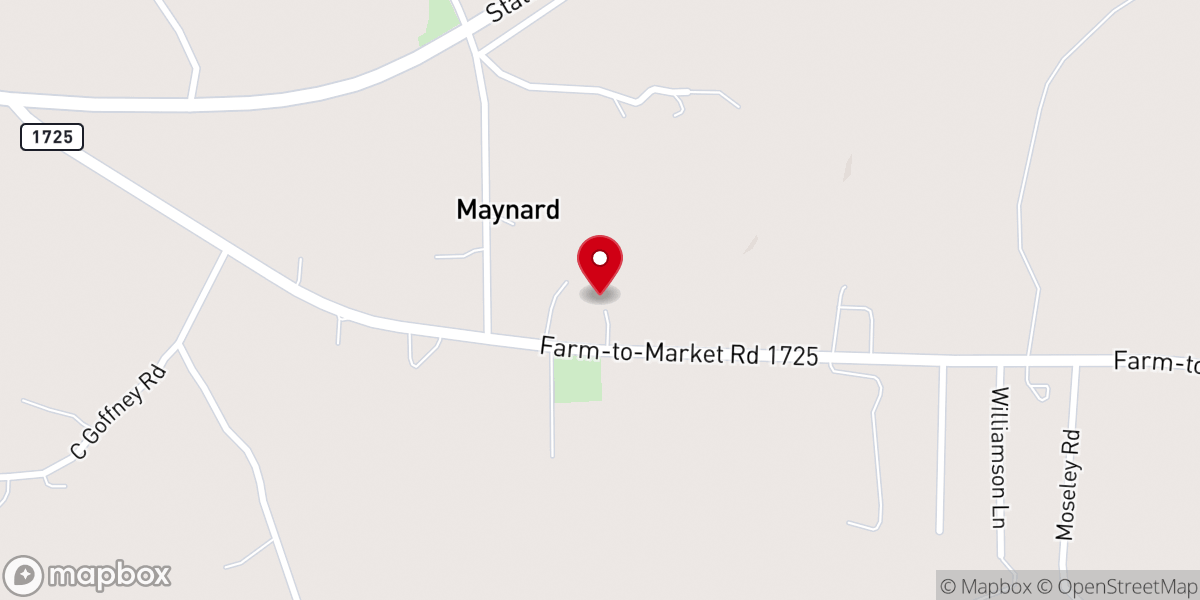 Map showing location of Mount Pilgrim AME Church