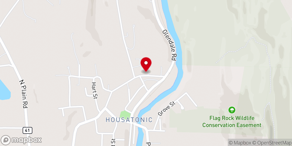 Map showing location of Unitarian Universalist Meeting of South Berkshire