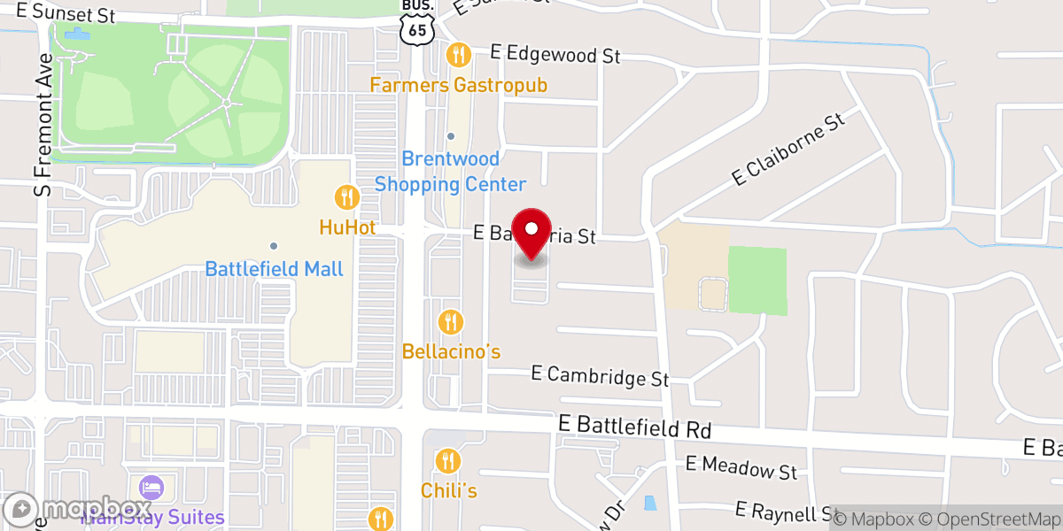 Map showing location of Brentwood Christian Church (Disciples of Christ)