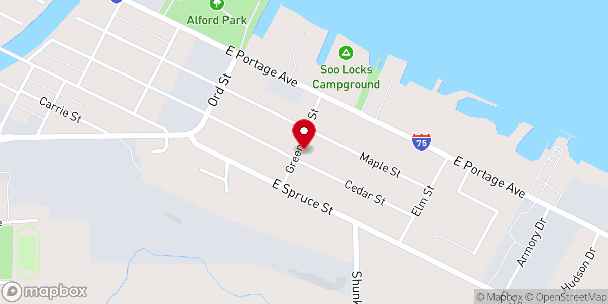 Map showing location of Bread of Life Church
