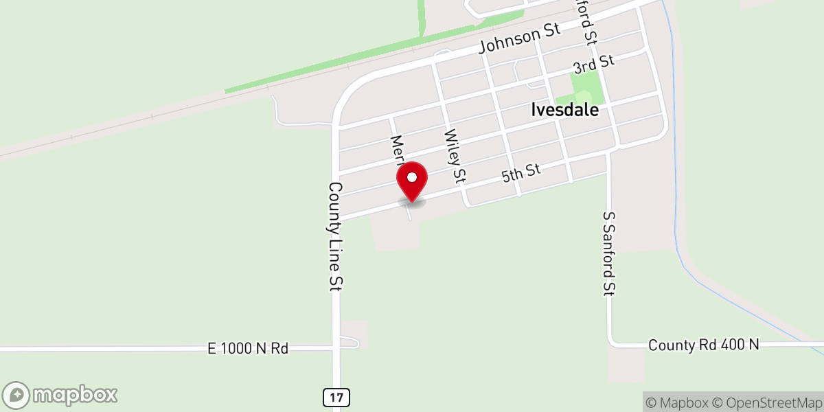 Map showing location of Saint Joseph Church