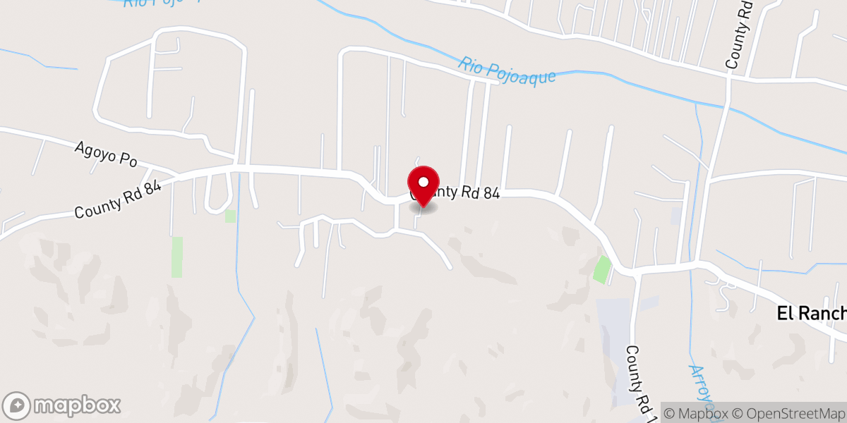 Map showing location of San Antonio Catholic Church