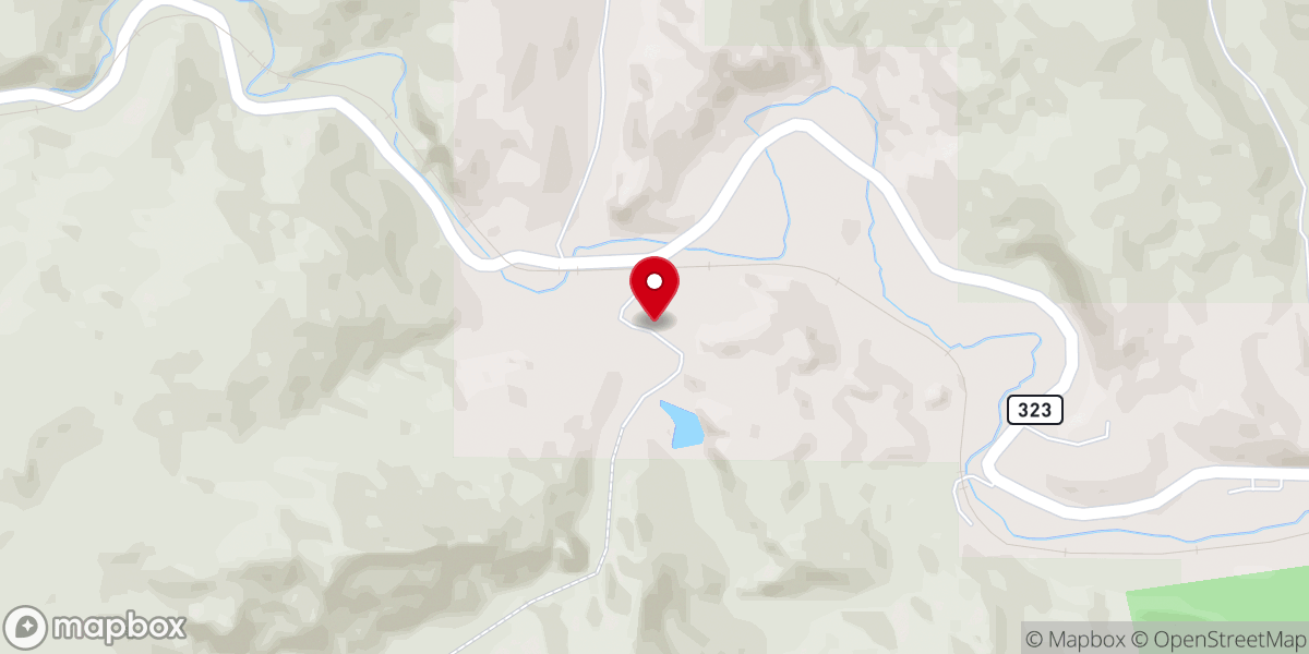 Map showing location of Camp Judson