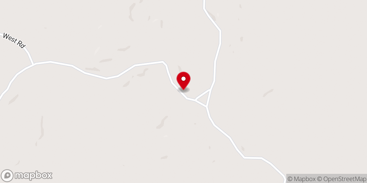Map showing location of Rocky Springs Baptist Church