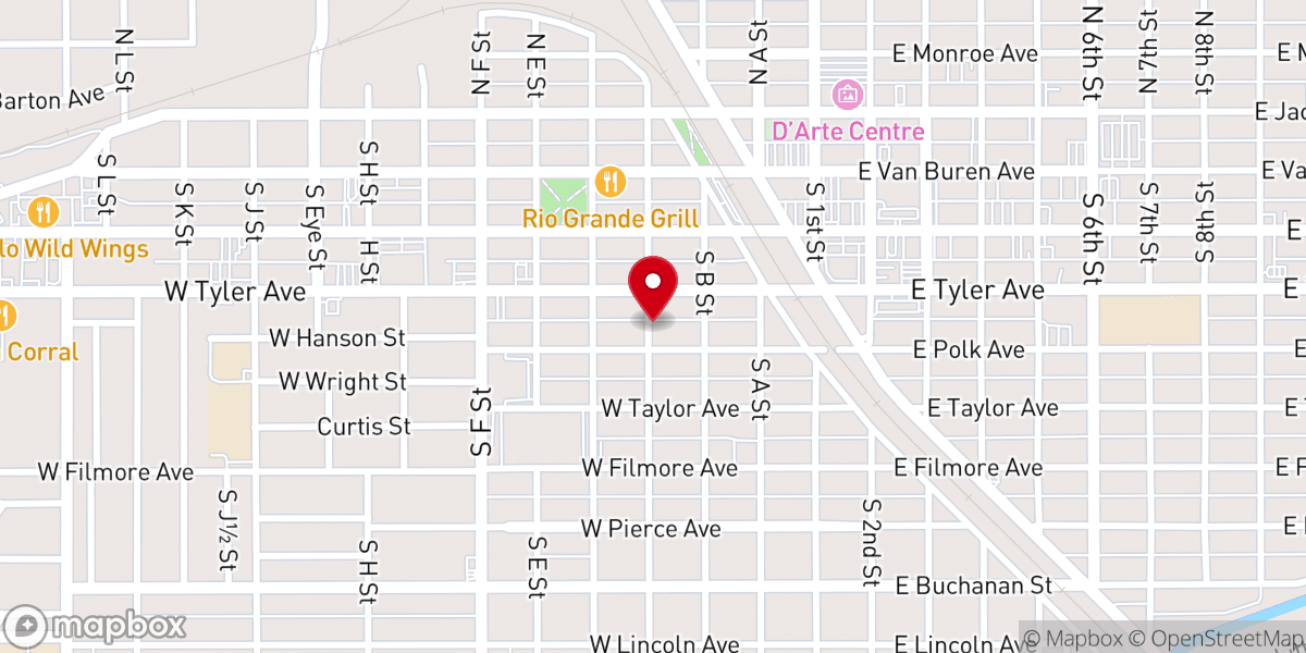 Map showing location of L.H.M.C. PARISH HALL
