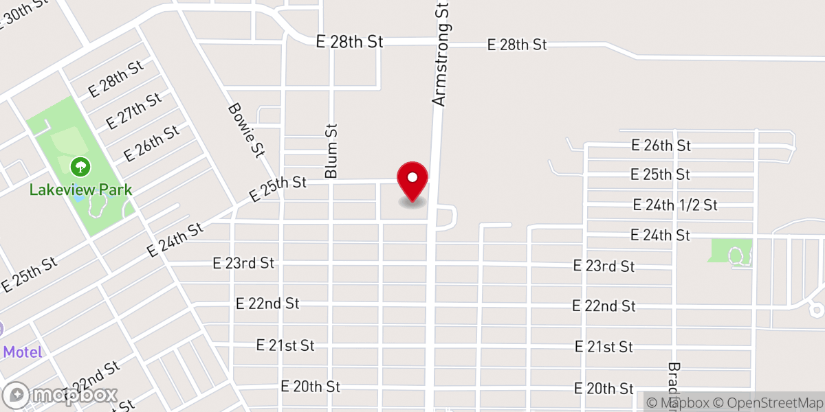 Map showing location of Calvary Baptist Fellowship Center