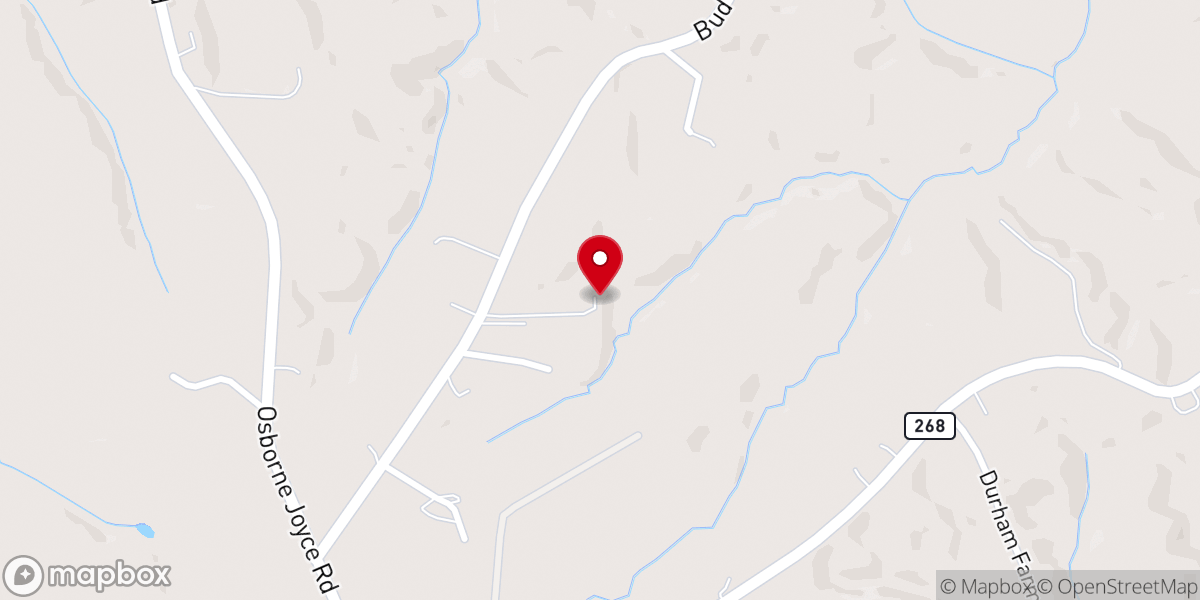 Map showing location of New Beginning Baptist Church