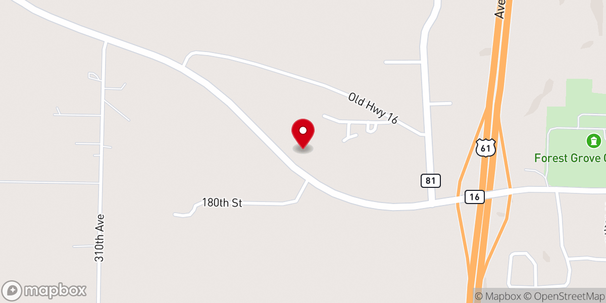 Map showing location of Life Tabernacle