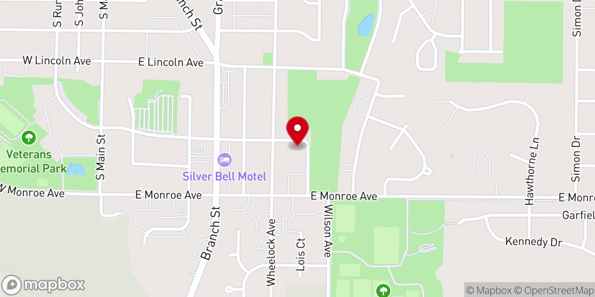 Map showing location of St Aidan's Episcopal Church