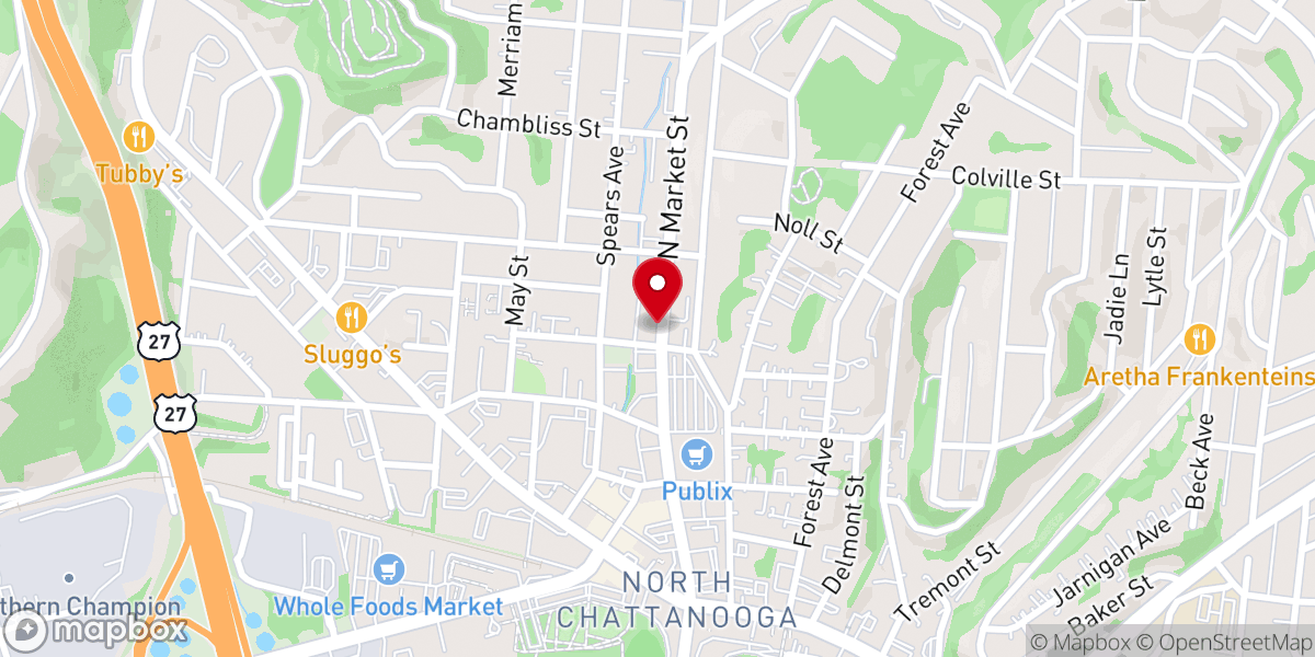Map showing location of Warren Chapel African Methodist Episcopal Church