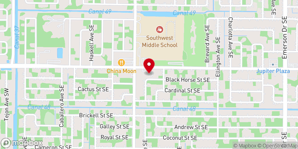 Map showing location of Joy Lutheran Church-ELCA