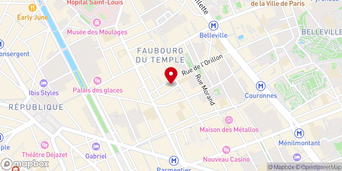 Map showing location of Église Saint-Joseph des Nations