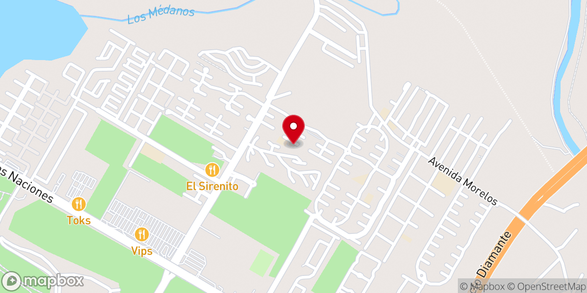 Map showing location of Parroquia San Rafael Arcangel