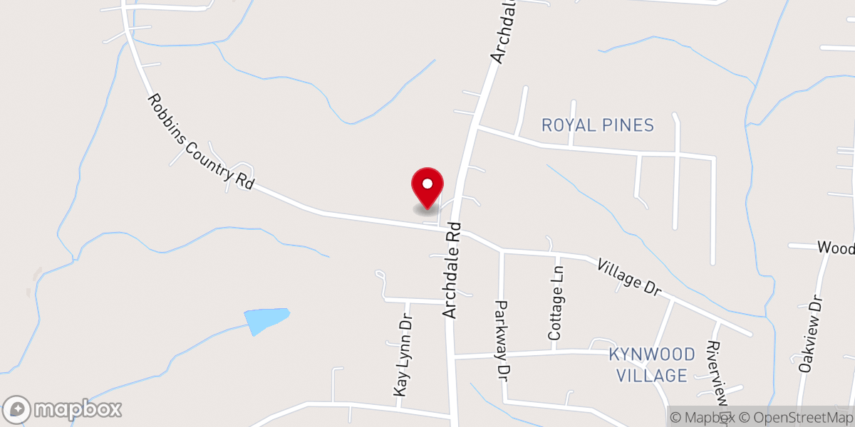 Map showing location of Mt Vernon Church