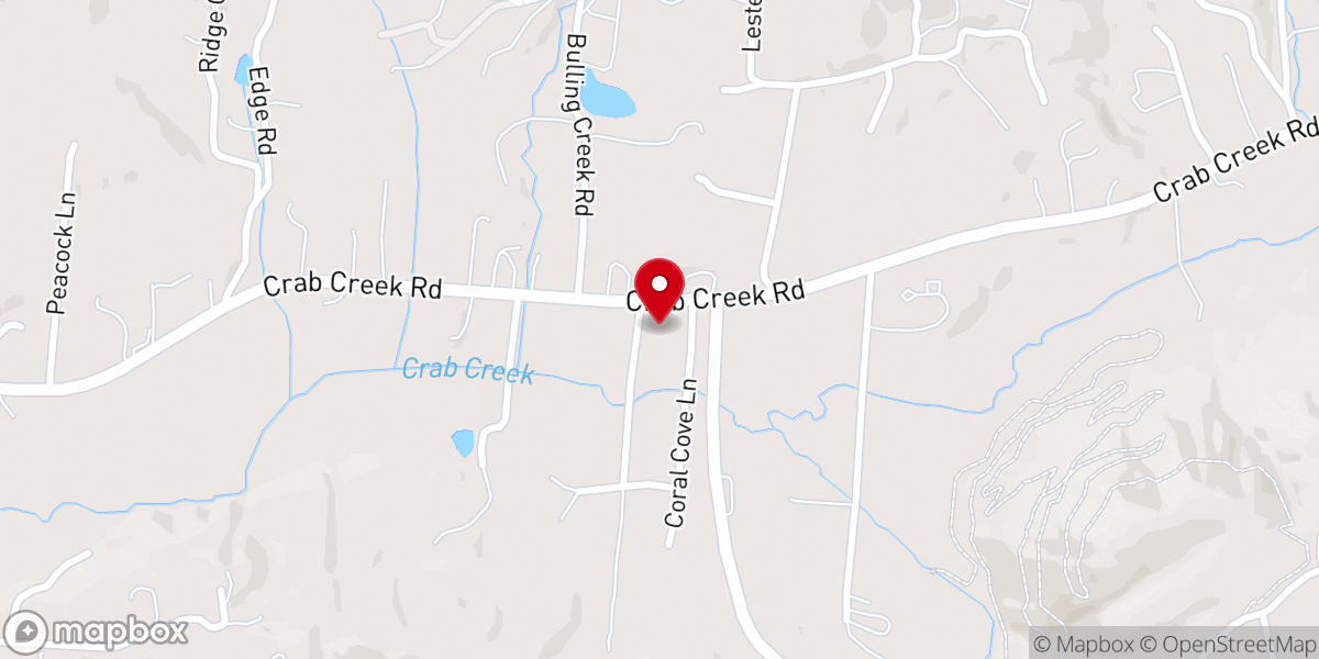 Map showing location of Holly Springs Baptist Church