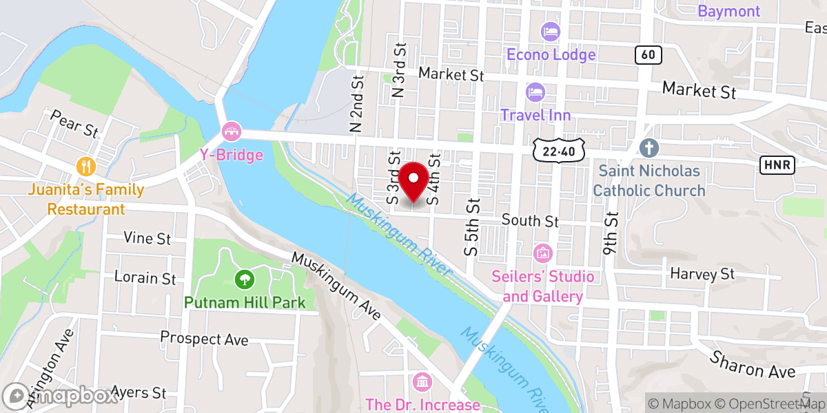 Map showing location of Saint Paul African Methodist Episcopal Church