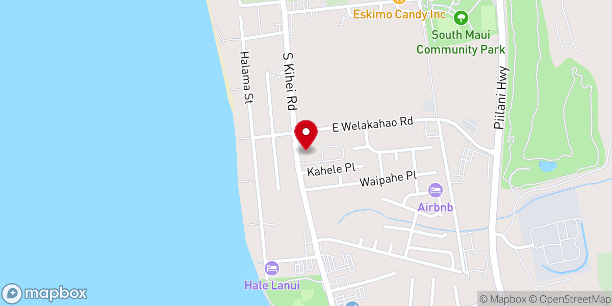 Map showing location of Kīhei Baptist Chapel