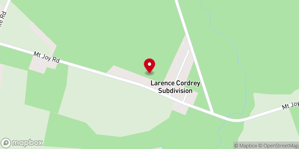 Map showing location of Apostolic Faith Church