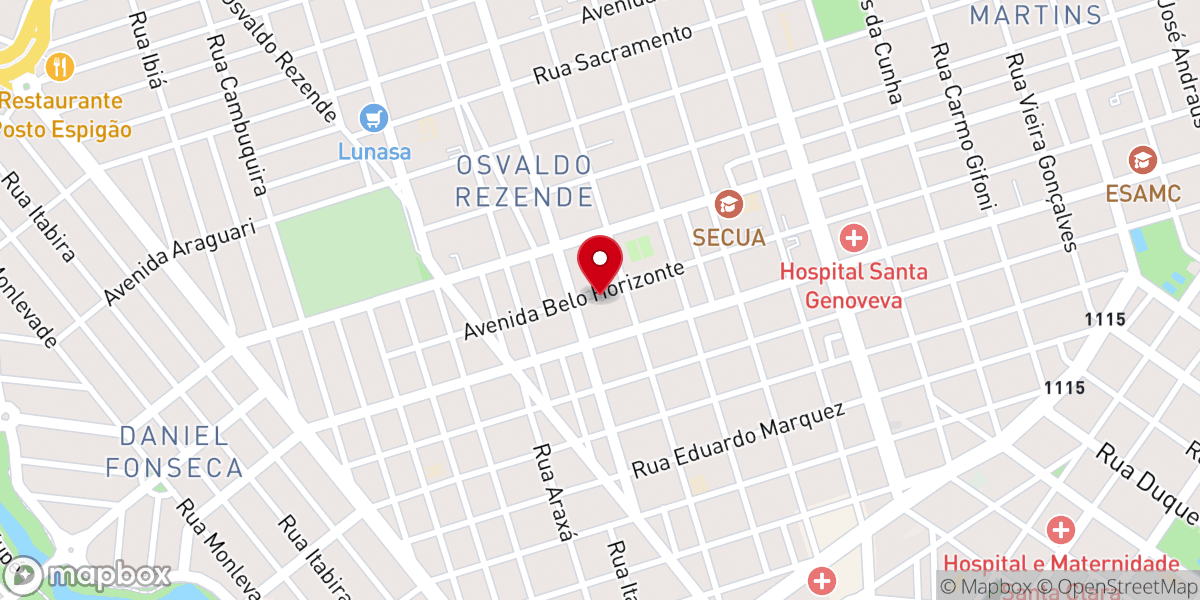 Map showing location of Paróquia Santuário Da Graça