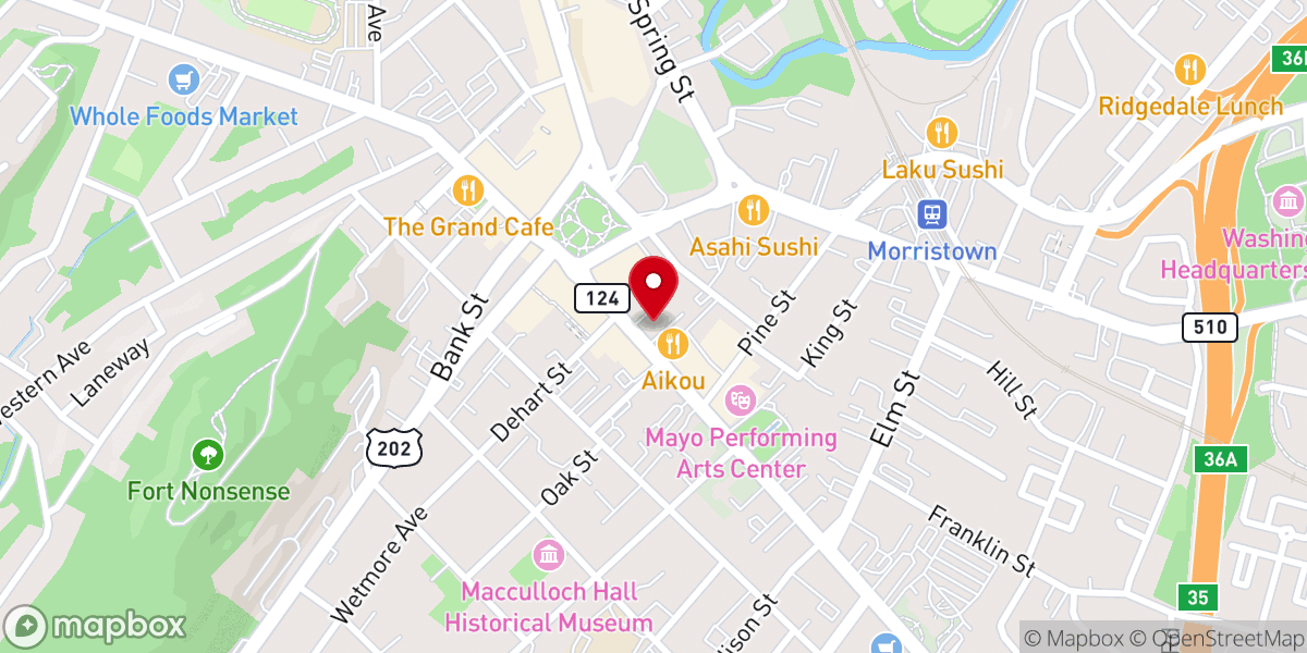 Map showing location of Church of the Redeemer