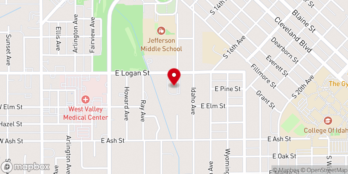 Map showing location of United Methodist Church