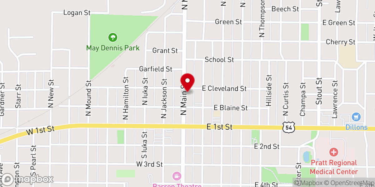 Map showing location of All Saints Episcopal Church - Food Distribution Center