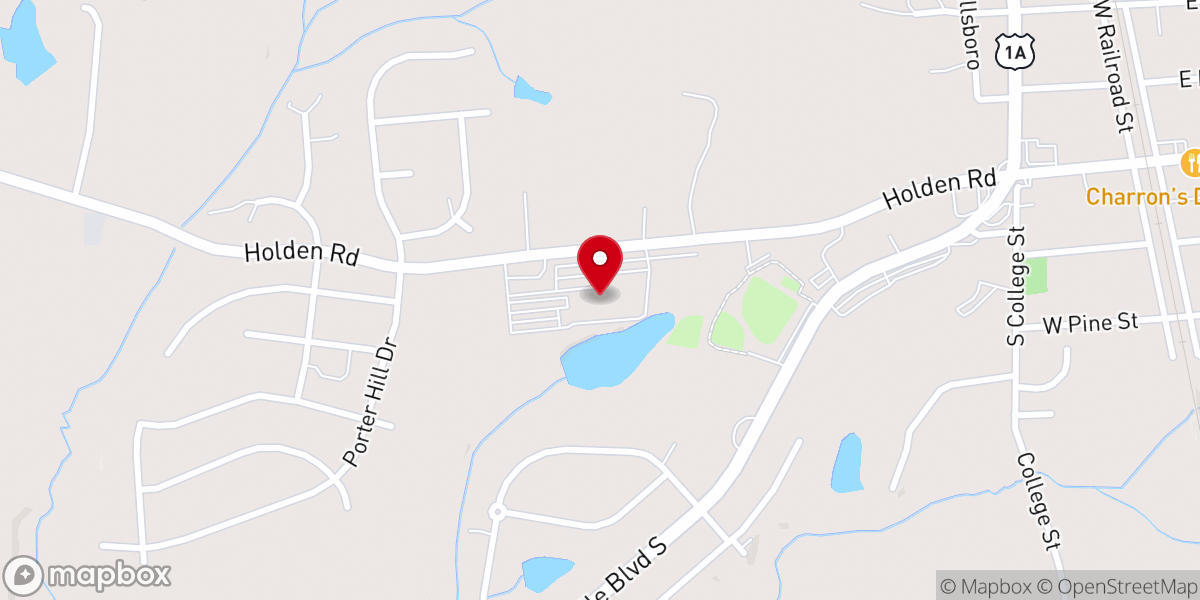 Map showing location of Faith Youngsville