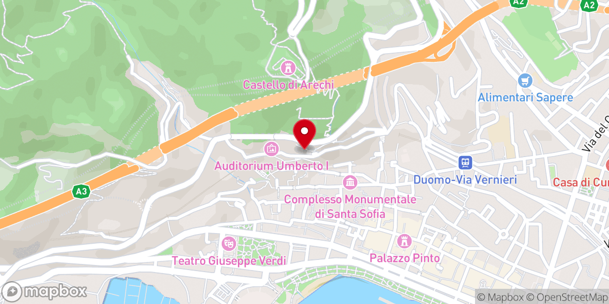 Map showing location of Chiesa di San Lorenzo Martire