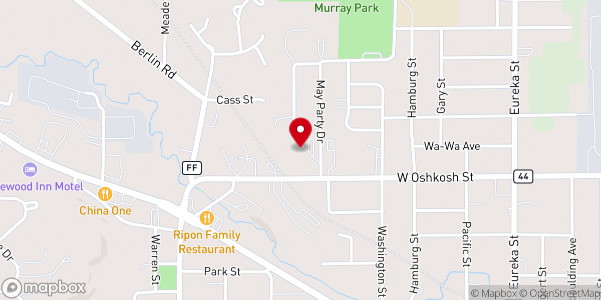 Map showing location of Messiah Lutheran Church