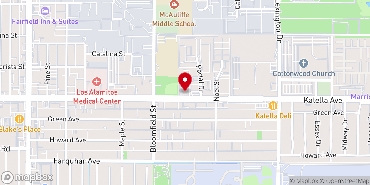 Map showing location of Community Congregational United Church of Christ