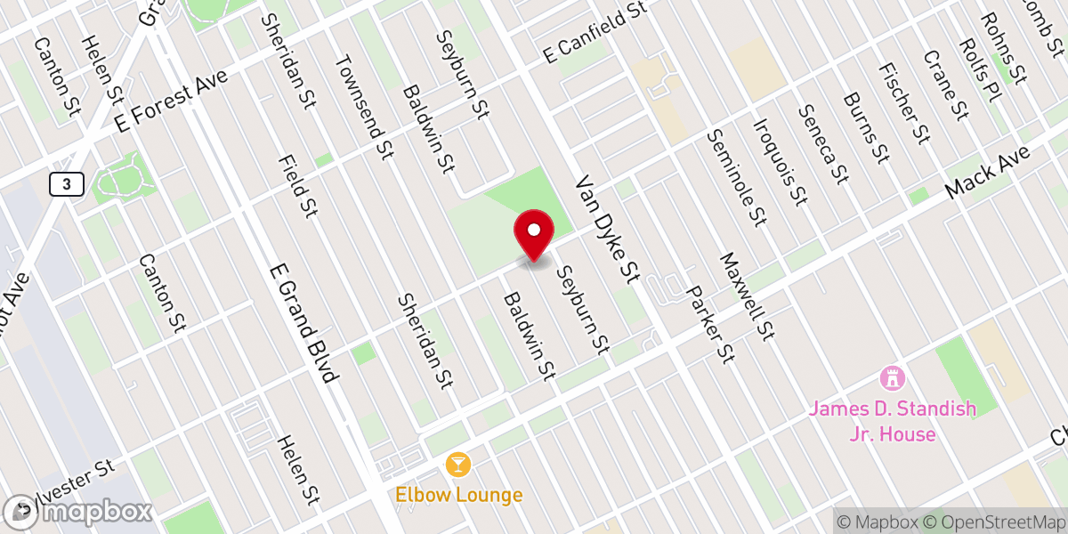 Map showing location of Sonora Missionary Baptist Church